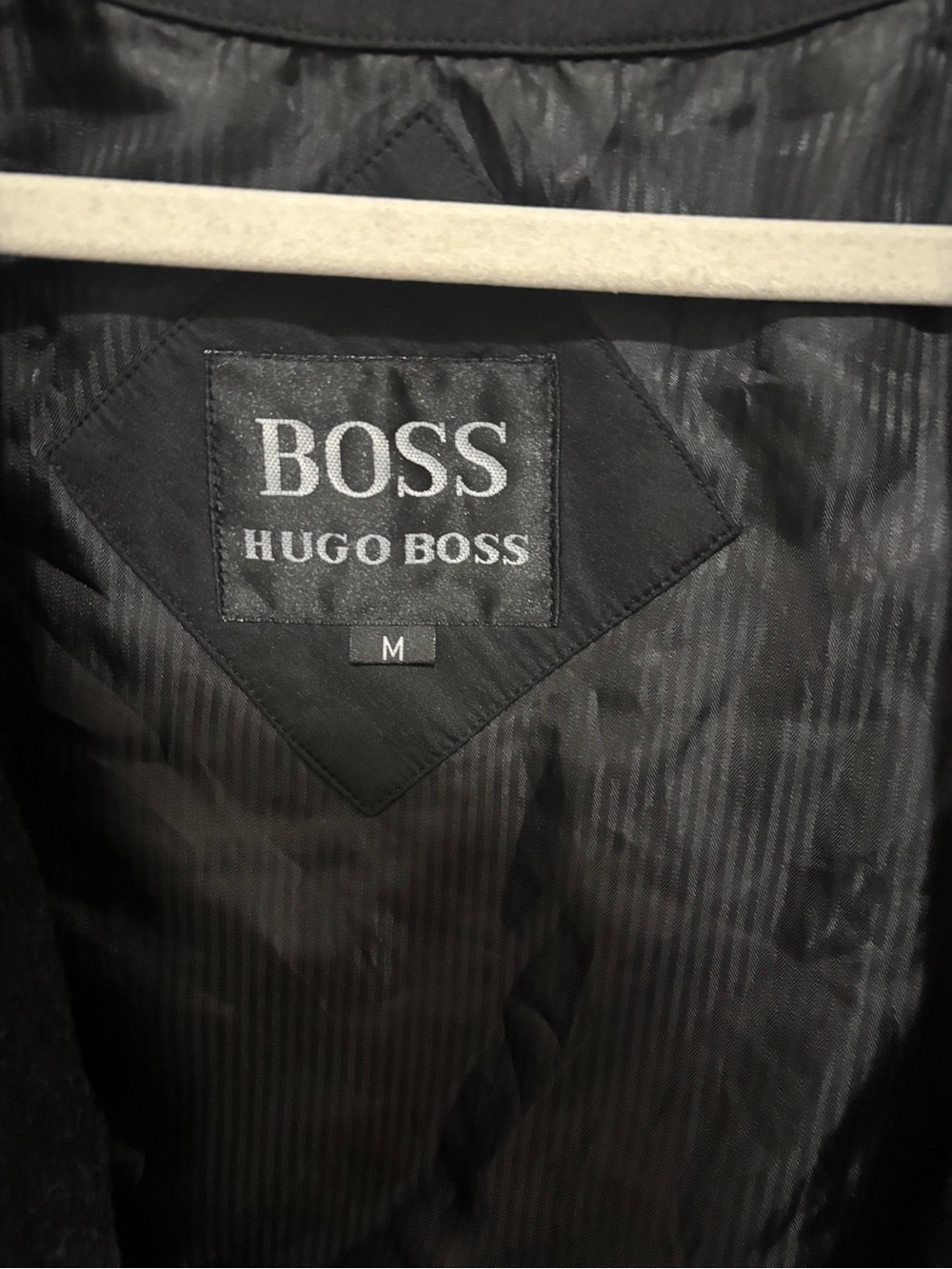 Hugo Boss Men's Black leather Jacket - Classic BOSS Design